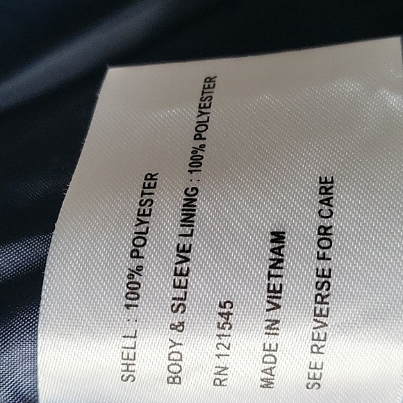 MICHAEL Kors mens full zip hooded jacket windrunner Size L navy big logo - Picture 6 of 6